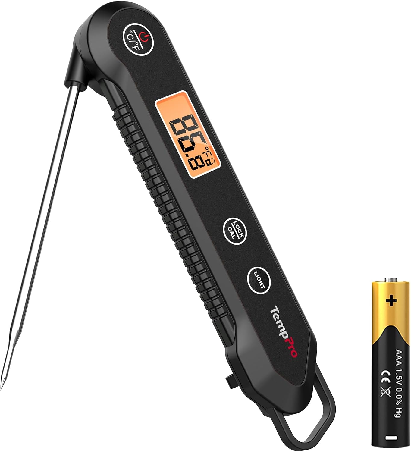Detalle de TempPro digital meat thermometer with 3.9-inch probe