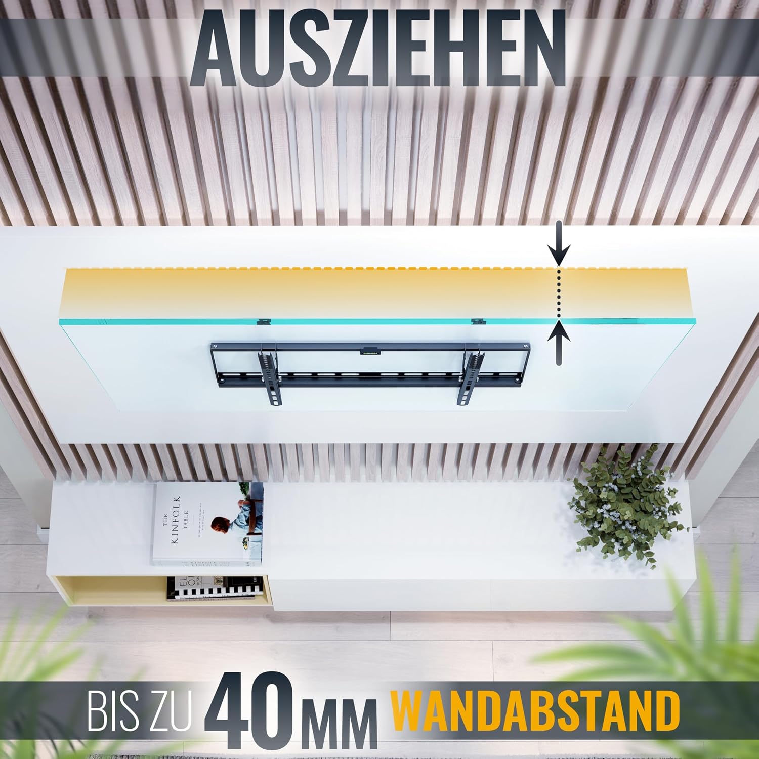 Detalle 2 de RICOO N1964 TV Wandhalterung neigbar 95 kg