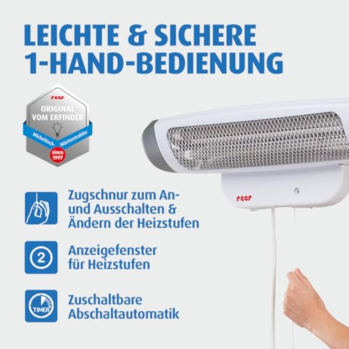 Thumbnail 6 de reer Wickeltischstrahler FeelWell – Heizstrahler für Wandmontage mit Timer, 2 Heizstufen