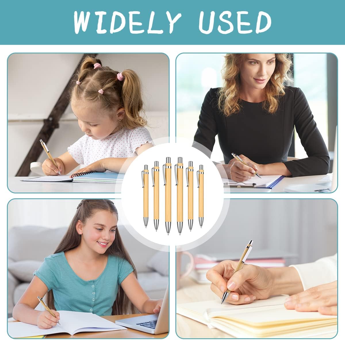 Thumbnail 5 de OSDUE Penna a Sfera in Bambù 20 pezzi ✒️