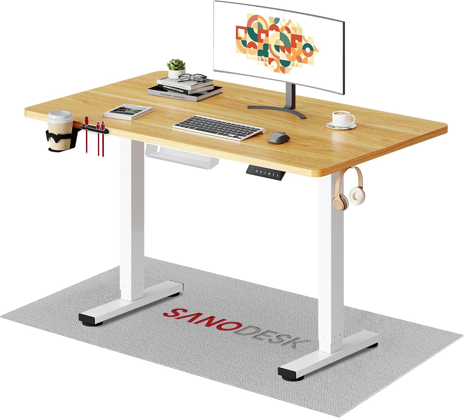 Detalle de SANODESK QS+ 110 x 54 cm escritorio elevable