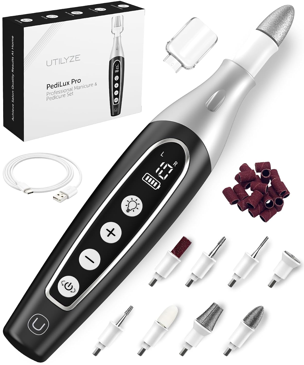 Detalle de UTILYZE PediLux Pro (Cordless) Electric Manicure and Pedicure Kit