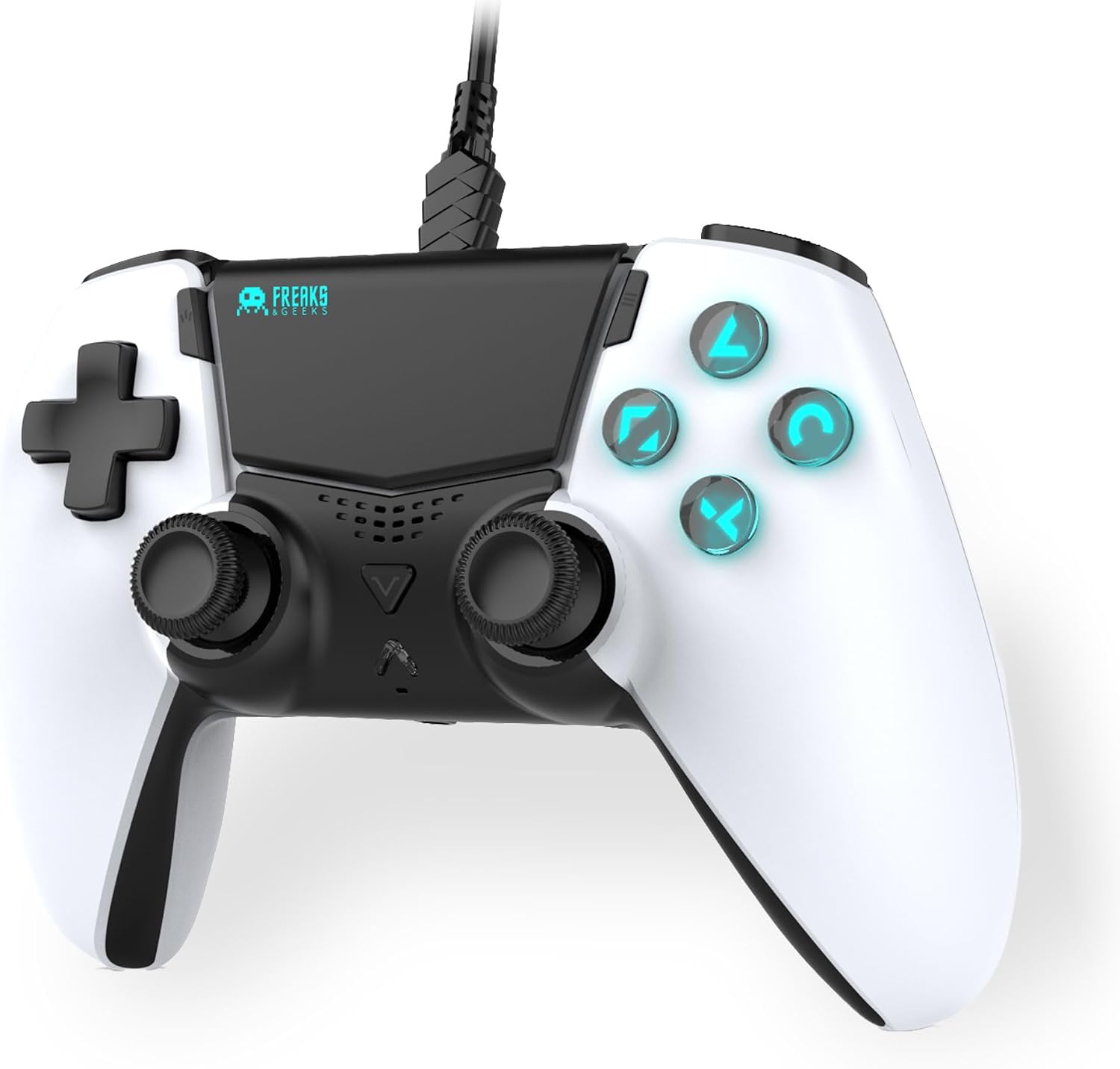 Detalle de Freaks And Geeks 150074 Wired PS5 Controller with 3m Cable and Programmable Back Buttons