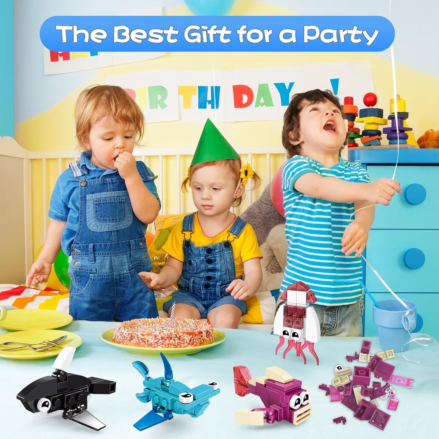 Thumbnail 5 de JoyJoyful Marine 12-Pack 3-in-1 Animal Building Sets for Kids