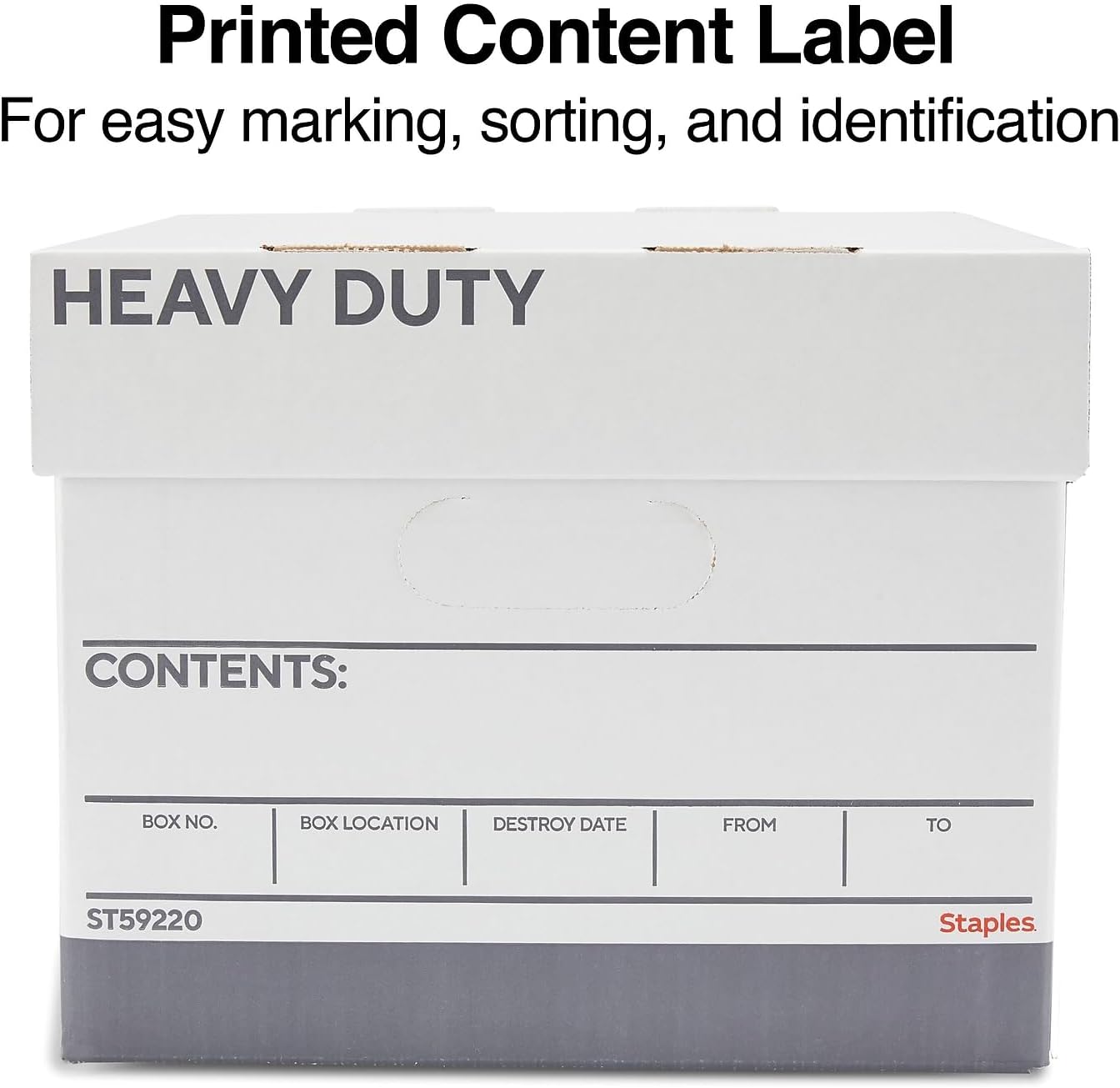 Detalle de Staples Triple Wall Heavy Duty File Boxes, Letter/Legal, 12/Carton