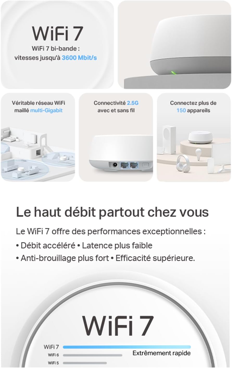 Thumbnail 2 de TP-Link BE3600 Routeur WiFi 7 490 m² 📶