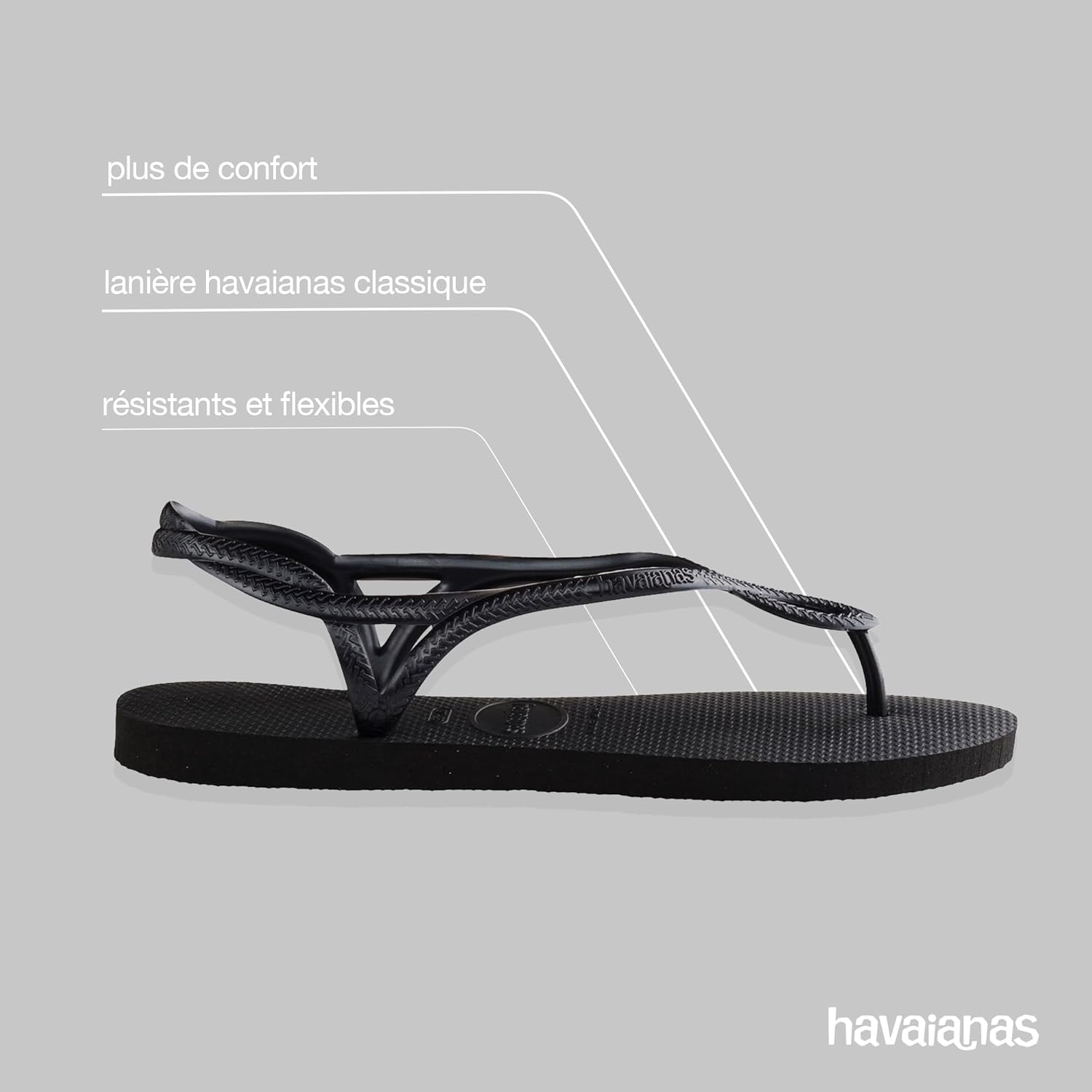 Detalle de Havaianas Luna – Sandales Confortables et Élégantes pour Femme