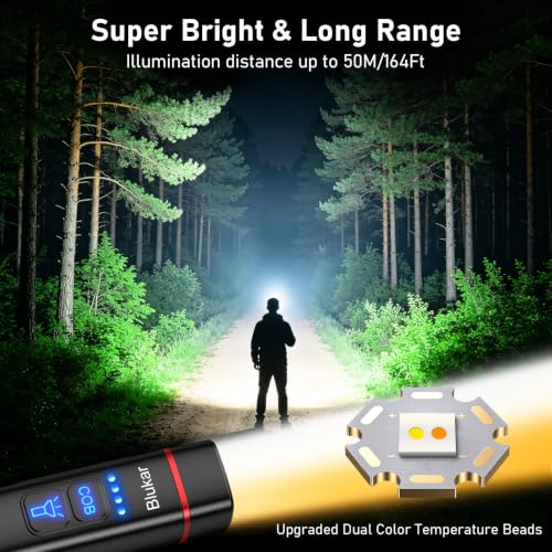 Detalle de Blukar 2026 Gen 2 Torch Rechargeable: Dual Light Sources with COB Side Light