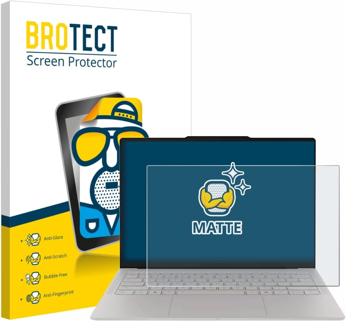 Detalle de BROTECT Pellicola Protettiva Opaca per Lenovo Yoga Slim 7i Ultra Gen 11 Aura Edition 14