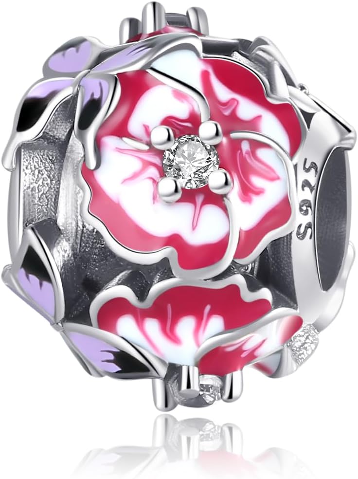 Detalle de Symretie 925er Sterling Silber Charms Anhänger Meerestier Blau – Kompatibel mit Pandora & Co. (Schmetterling)