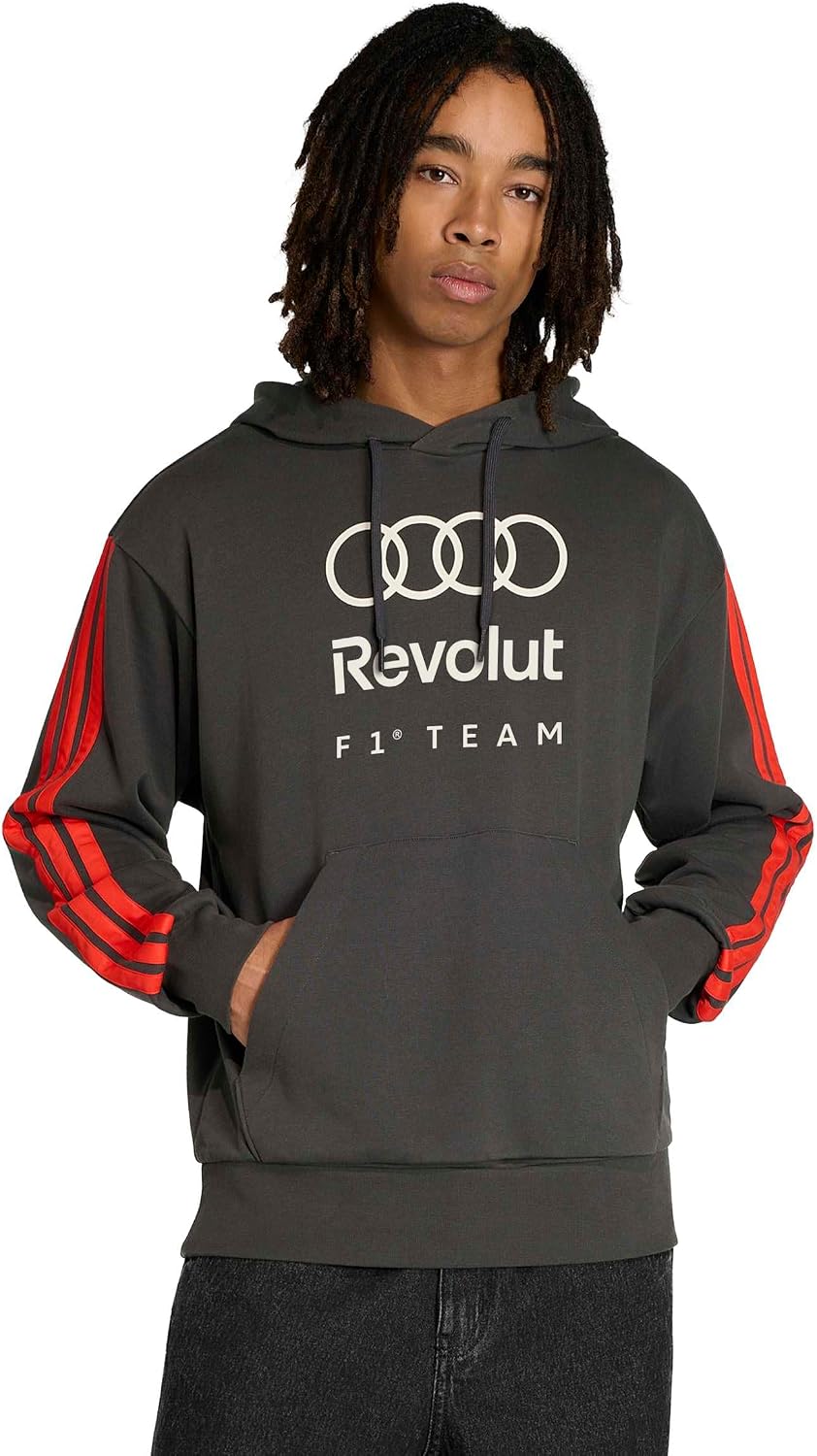 Detalle de adidas Men Felpa con Cappuccio in French Terry Dna Team Audi REVOLUT F1