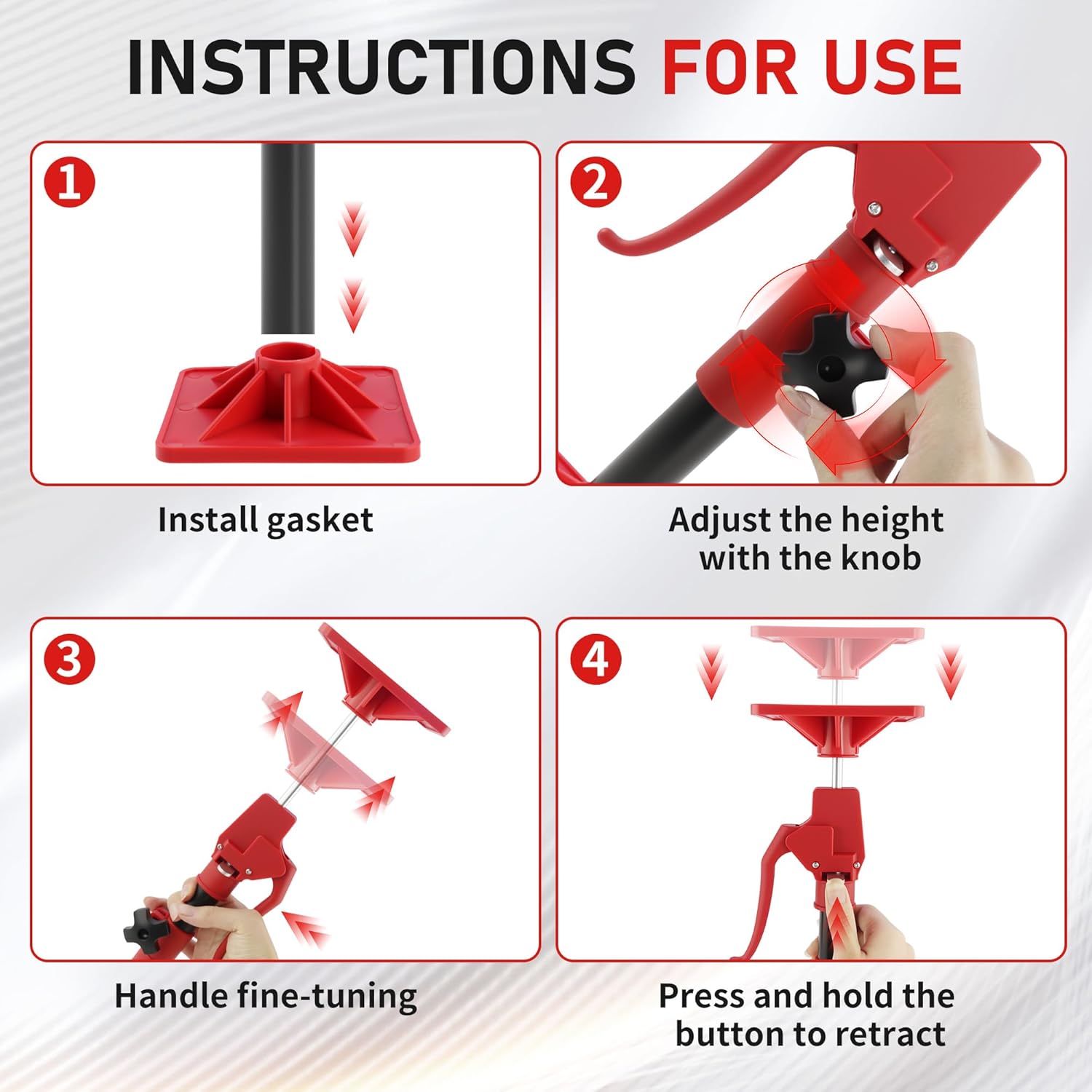 Thumbnail 2 de Cabinet Jacks Support Pole 11.8"–23.5" 📐