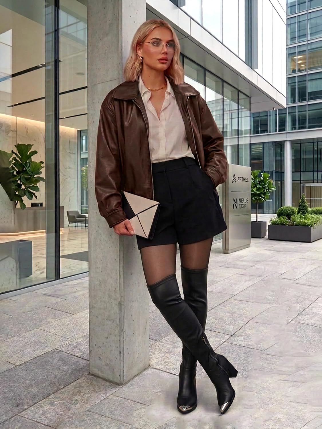 Detalle de ElegaStep Over-the-Knee Boots, PU Leather