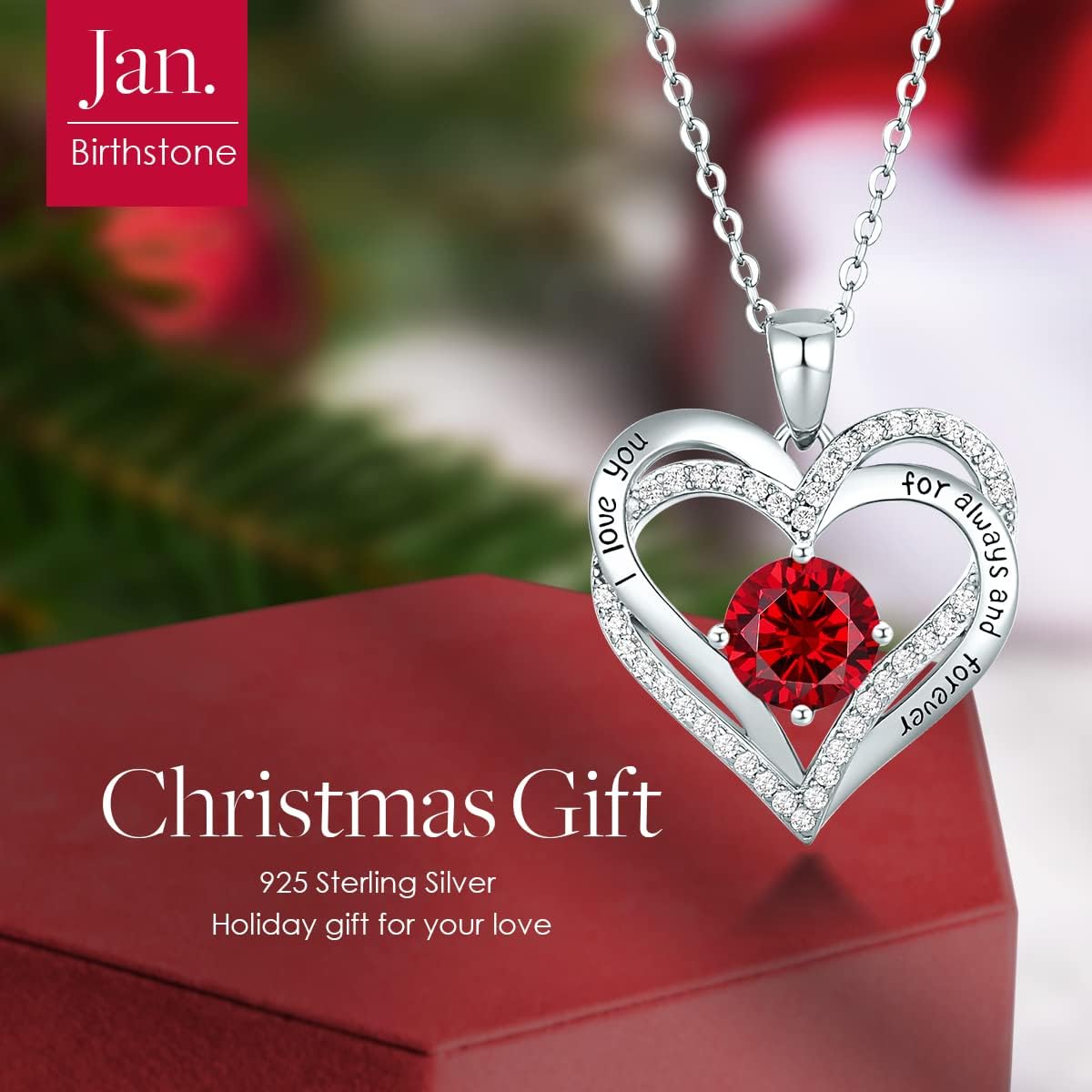 Detalle de CDE Forever Love Heart Necklace 0.83" đź’Ť