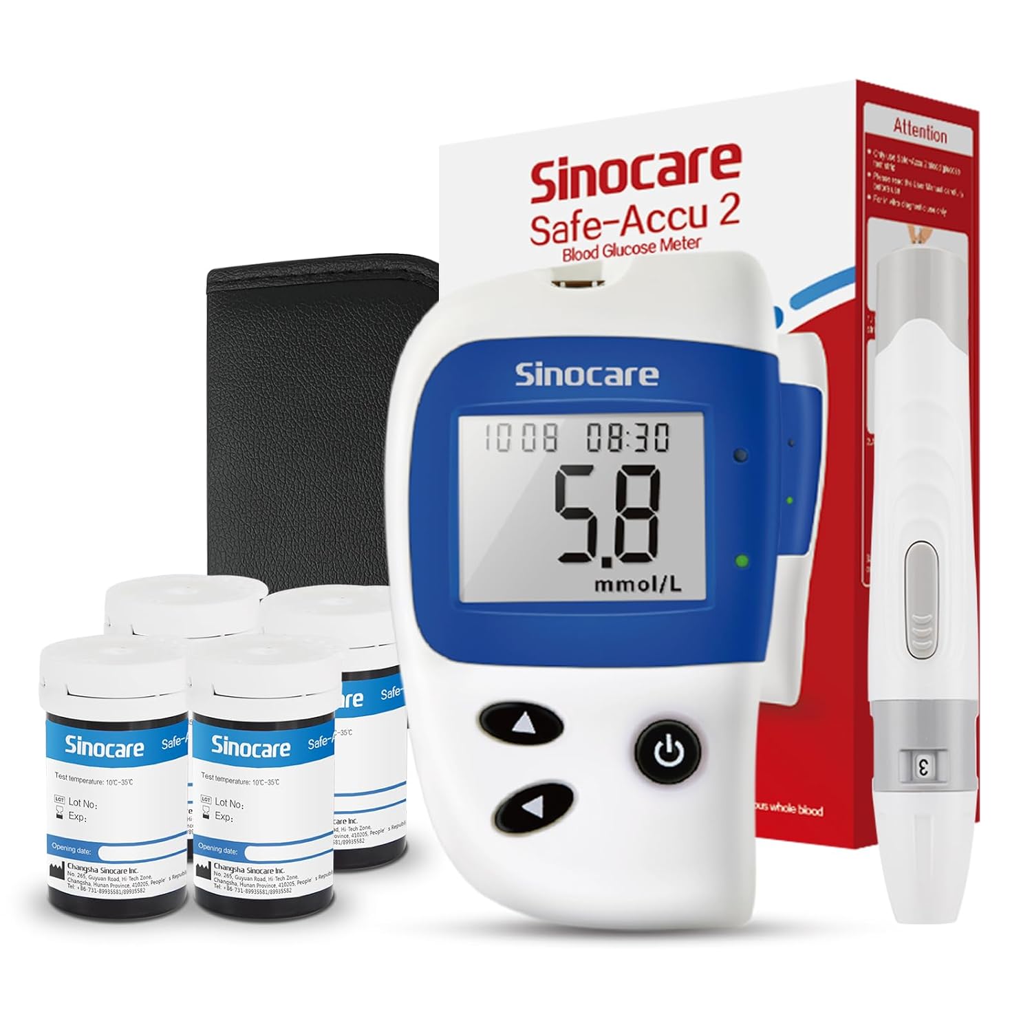 Thumbnail 6 de Sinocare Safe-Accu2 blood glucose monitor 200 memory
