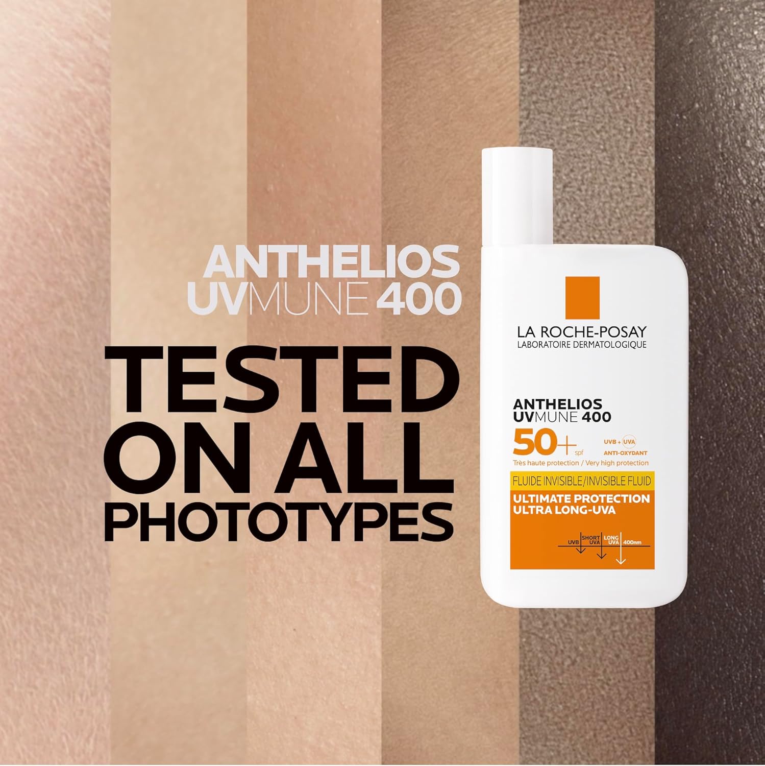 Thumbnail 6 de La Roche-Posay Anthelios UVmune 400 Invisible Fluid SPF50+ 50ml — practical sun protection for sensitive skin
