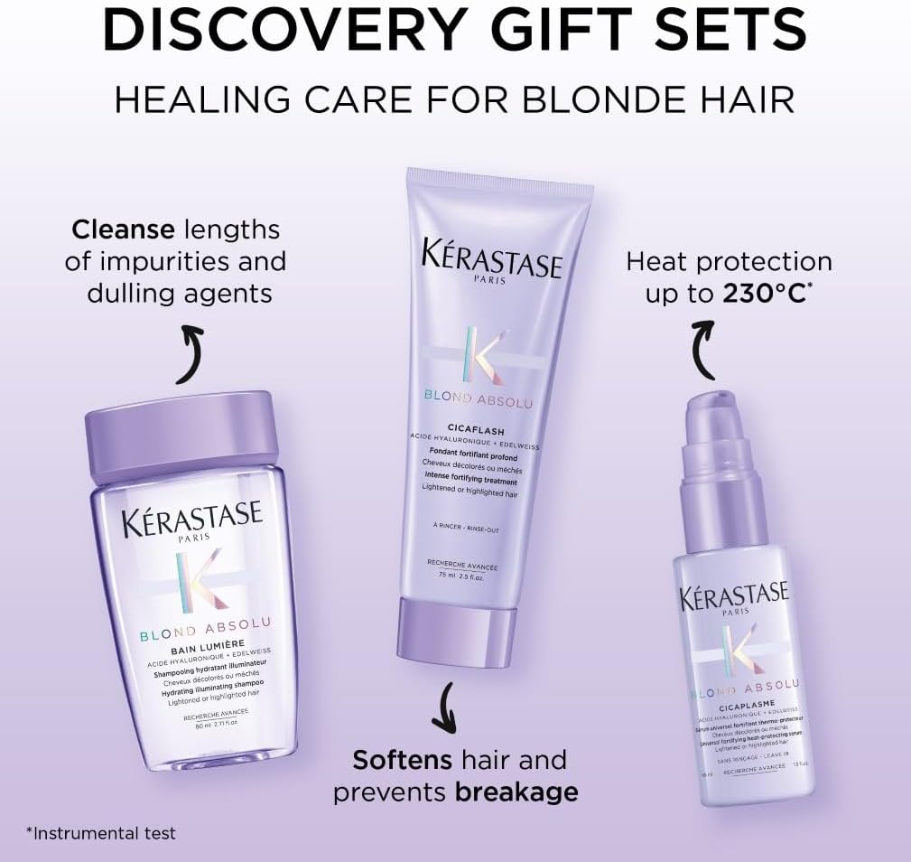 Thumbnail 2 de Kérastase Blond Absolu Discovery Set for blonde & bleached hair with hyaluronic acid and heat protection serum