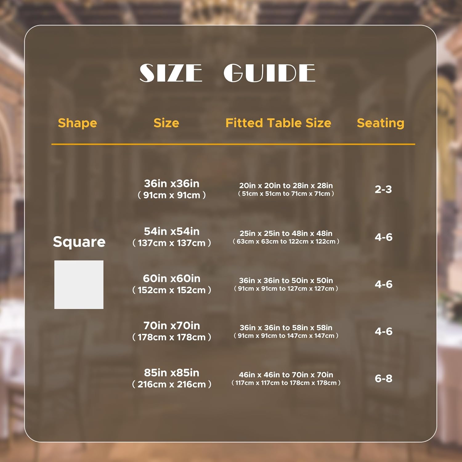 Thumbnail 6 de sancua White Square Tablecloths 54x54 Inch 2 Pack