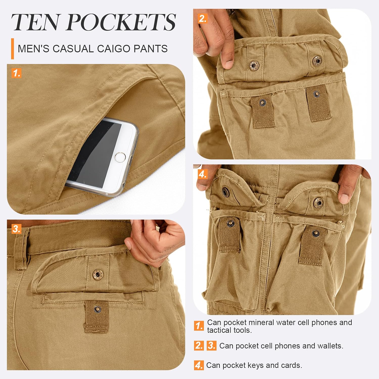 Detalle de Faysfad cargo trousers with 10 pockets