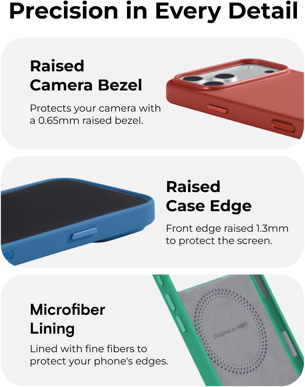 Thumbnail 3 de MOFT for iPhone Air Case – MOVAS Snap Case, MagSafe Compatible, Soft-Touch Vegan Leather, Taupe