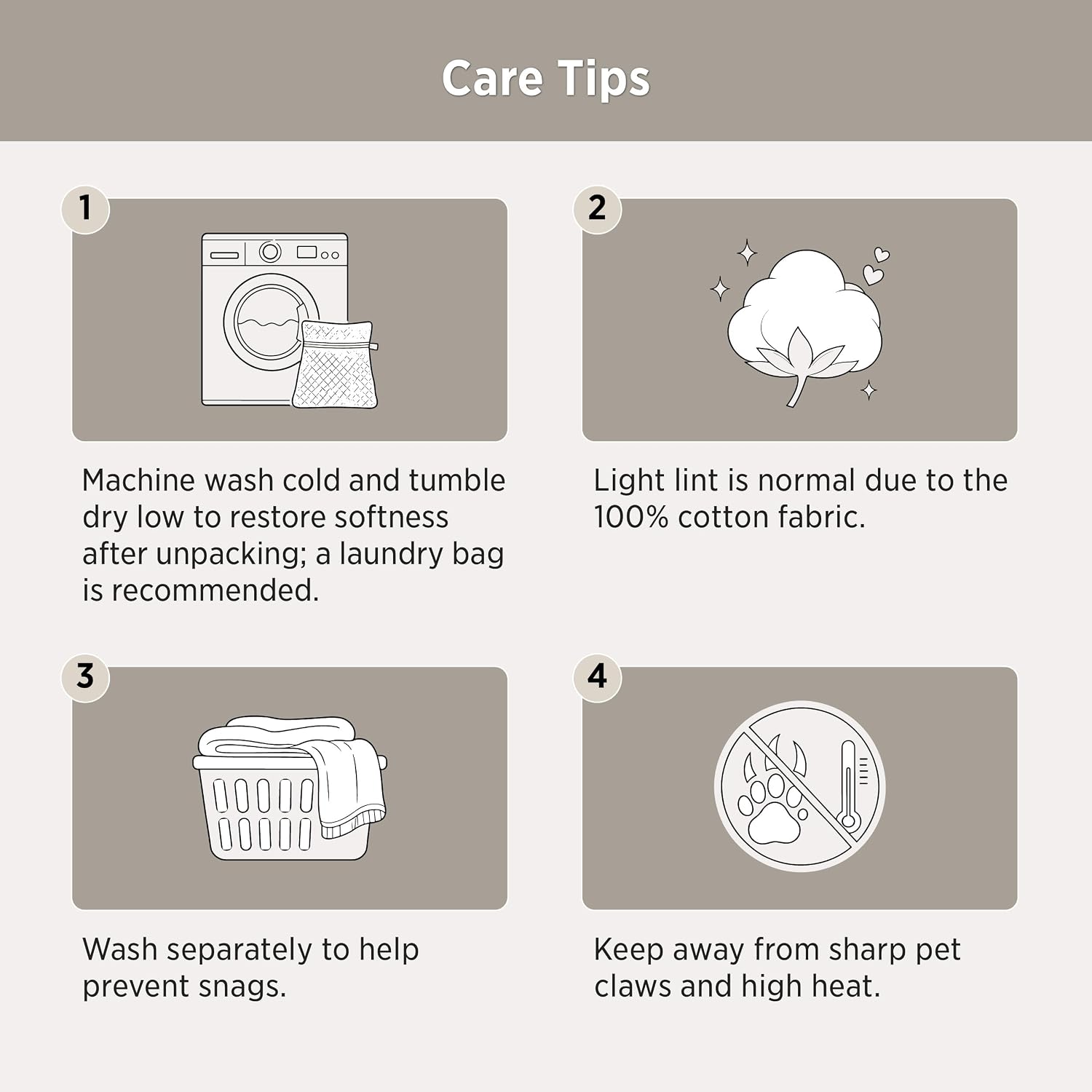 Thumbnail 6 de Bedsure Blanket-Cotton-Fine Waffle King Cotton Blanket, Dark Grey