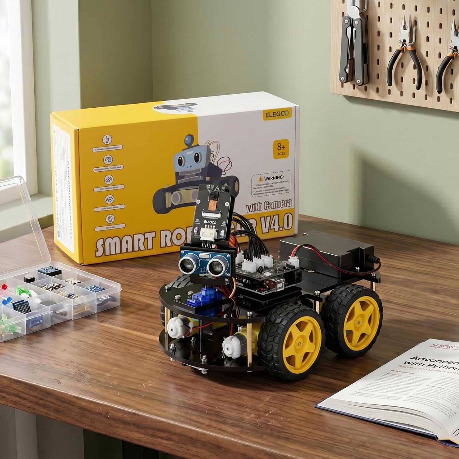 Thumbnail 4 de ELEGOO UNO R3 Smart Robot Car Kit V4 for Kids 🤖