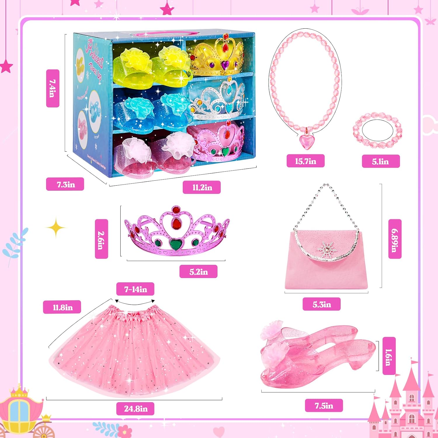 Thumbnail 4 de MELAND Princess Dress Up Shoes 3-set for 3โ6 yrs ๐