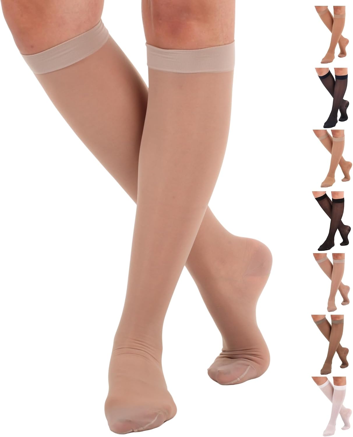 Detalle de ABSOLUTE SUPPORT A101 Sheer Women's Compression Socks, 15-20 mmHg