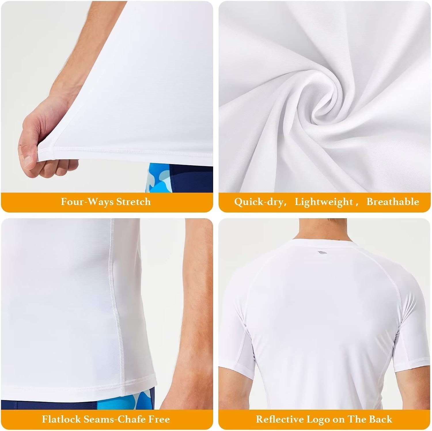 Detalle de SURFEASY Men's Short Sleeve Rash Vest UPF 50+