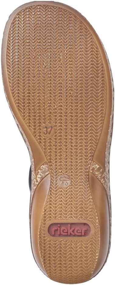 Detalle de Rieker Femme Sandales 62831 – Sandales à lanières confortables et polyvalentes