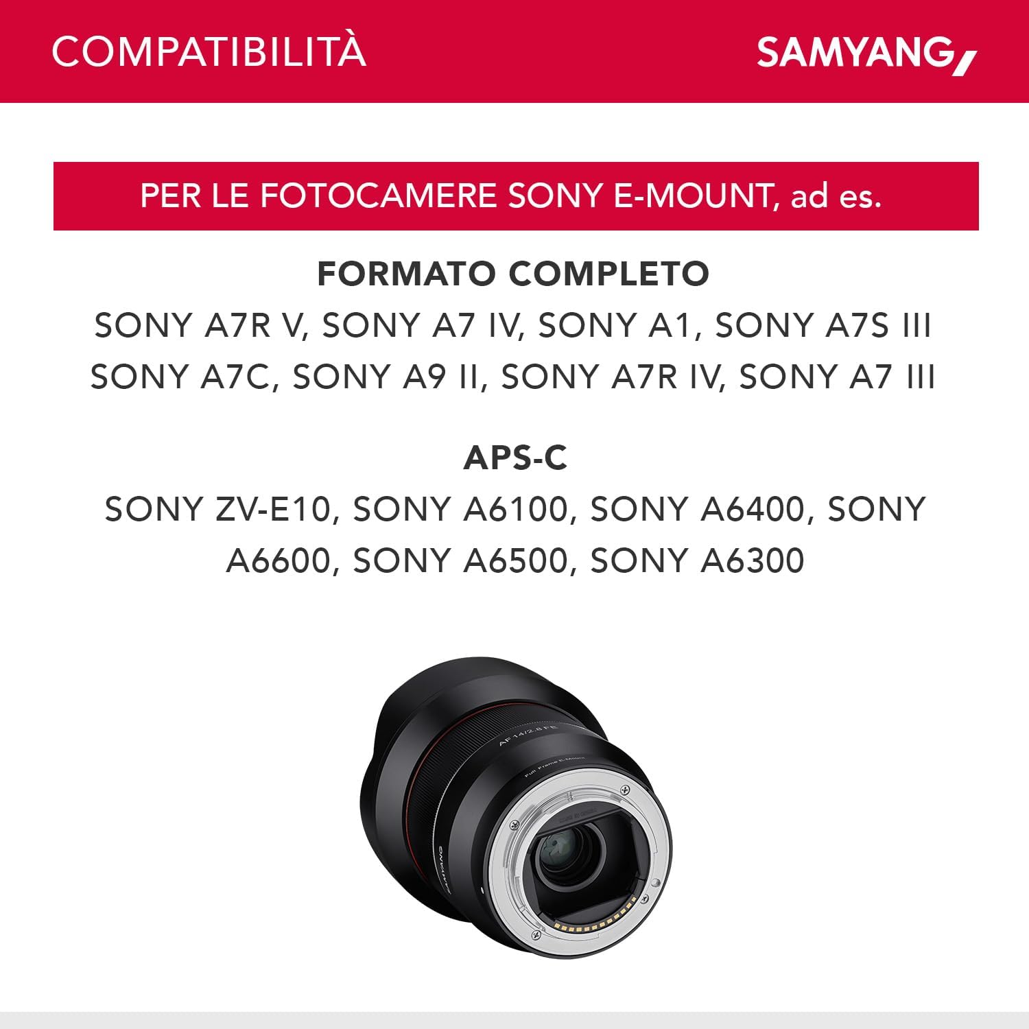 Thumbnail 5 de Samyang AF 14mm F2.8 per Sony FE (Sony E-mount) – Obiettivo ultra grandangolare compatto e luminoso