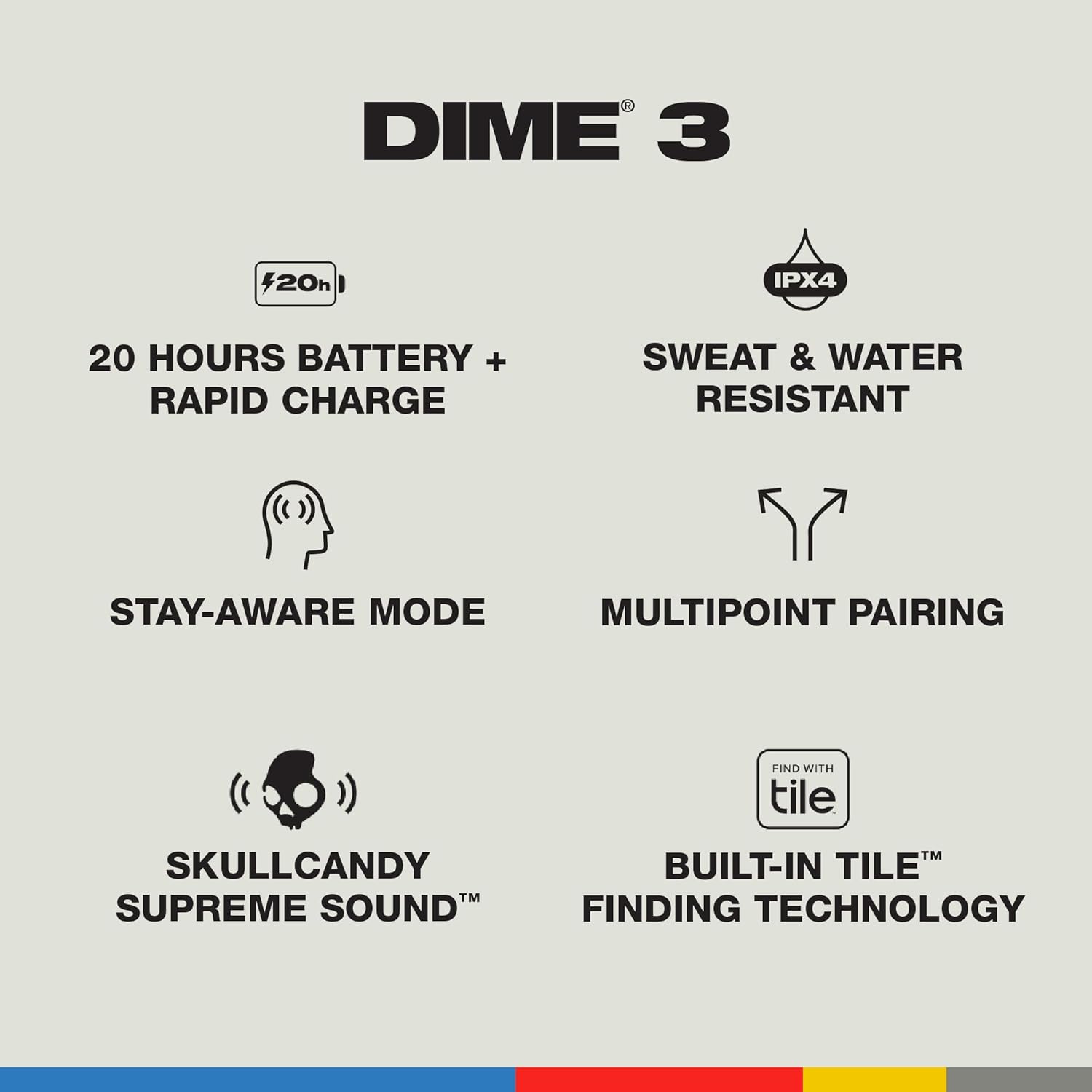 Thumbnail 3 de Skullcandy Dime 3: Auriculares In-Ear Bluetooth 🎧 20h Autonomía