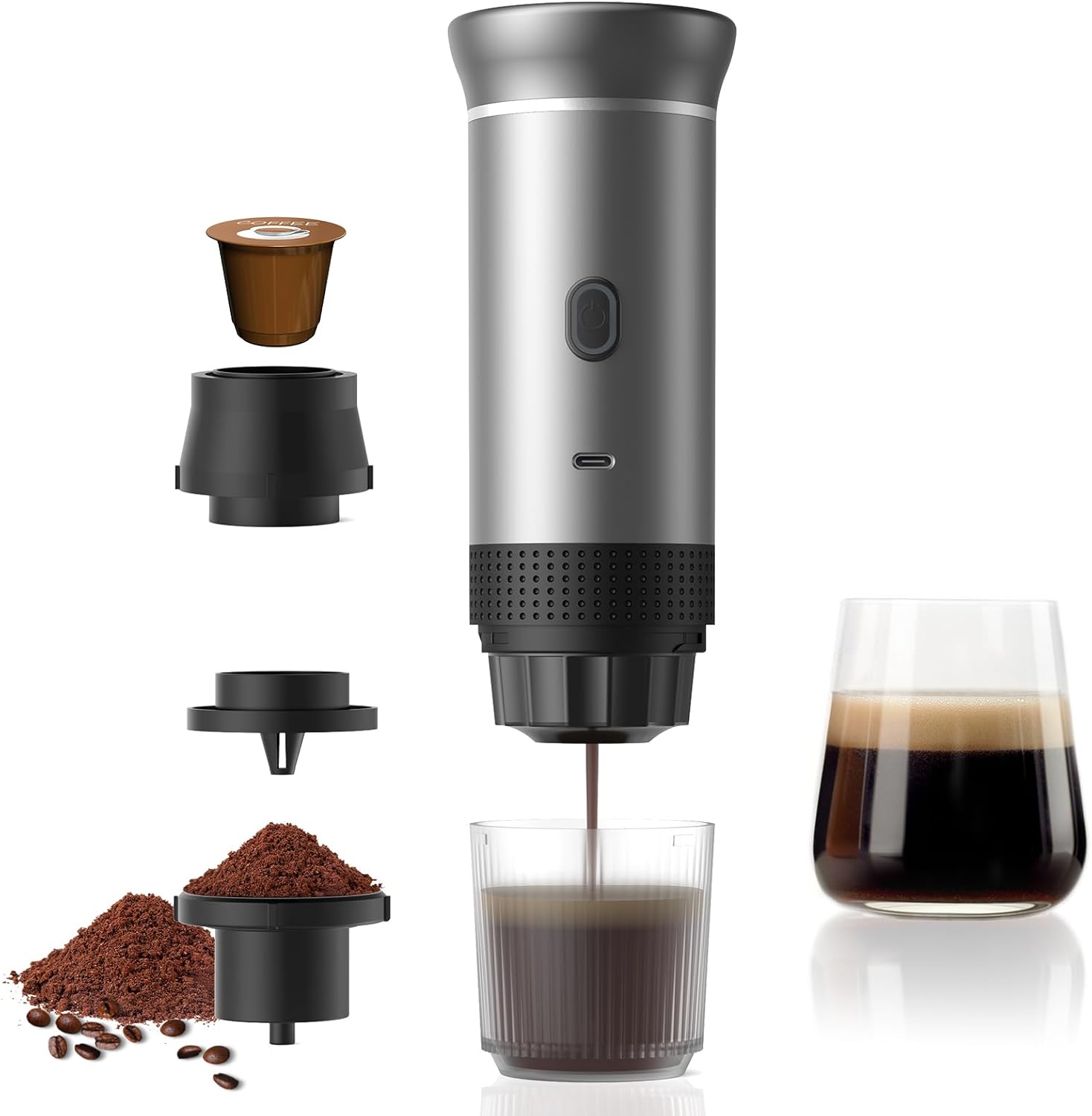 Detalle de Vunzo Cafetera espresso portátil 7500 mAh