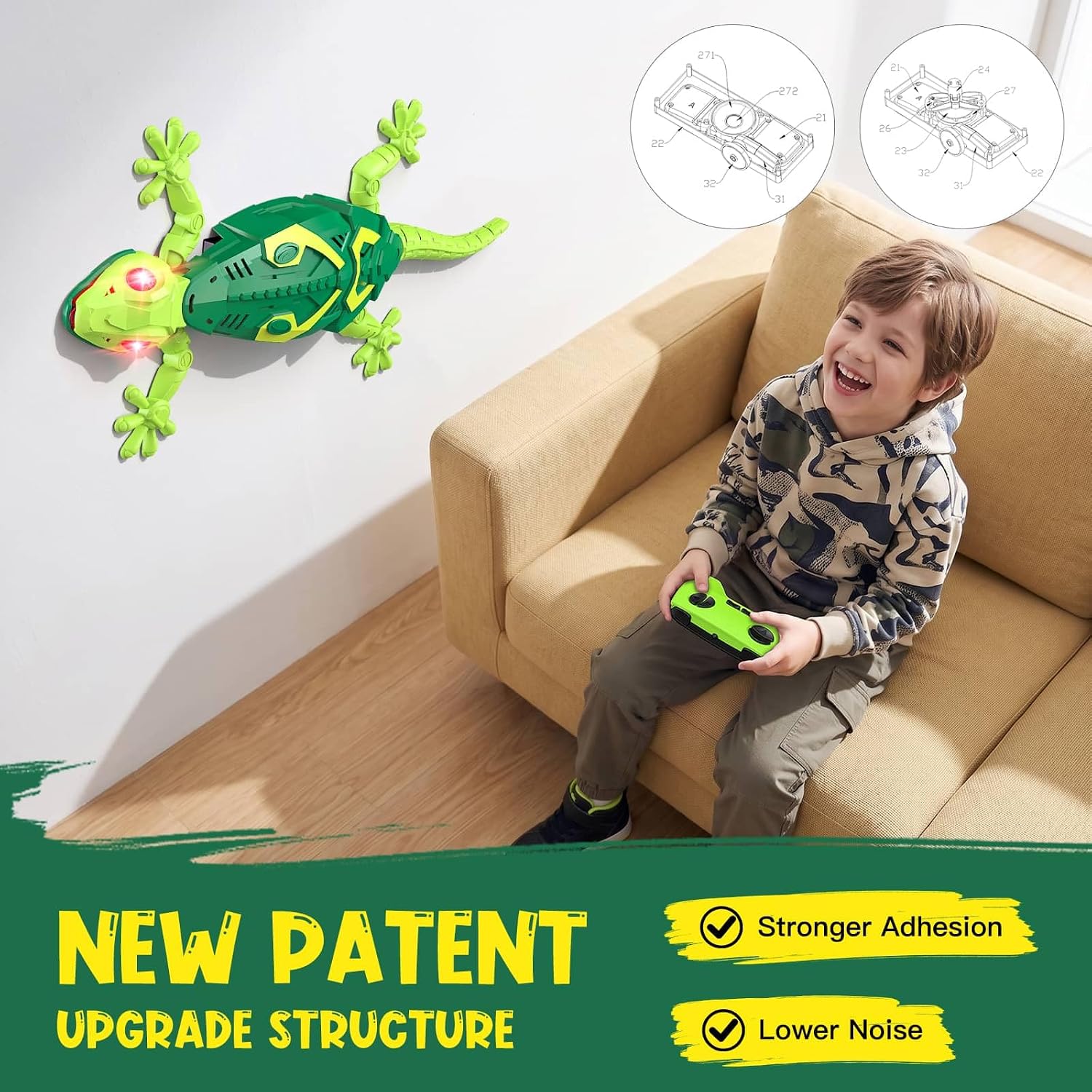 Detalle 2 de RC Wall-Climbing Gecko Toy