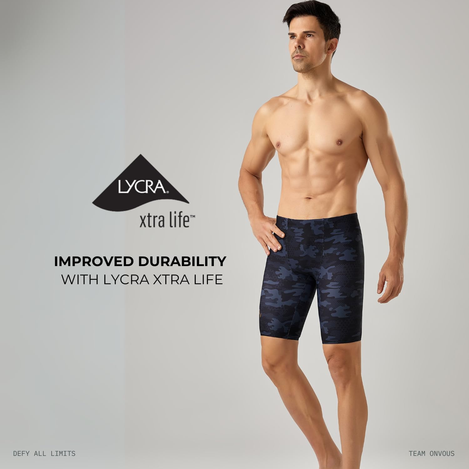 Detalle 2 de Onvous Swim Jammers for Men — Athletic Jammer Swimwear for Training and All‑Day Comfort