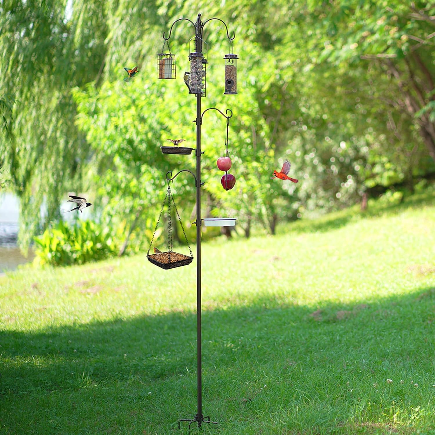 Thumbnail 5 de MIXXIDEA Bird Feeder Station Kit 238 cm pole