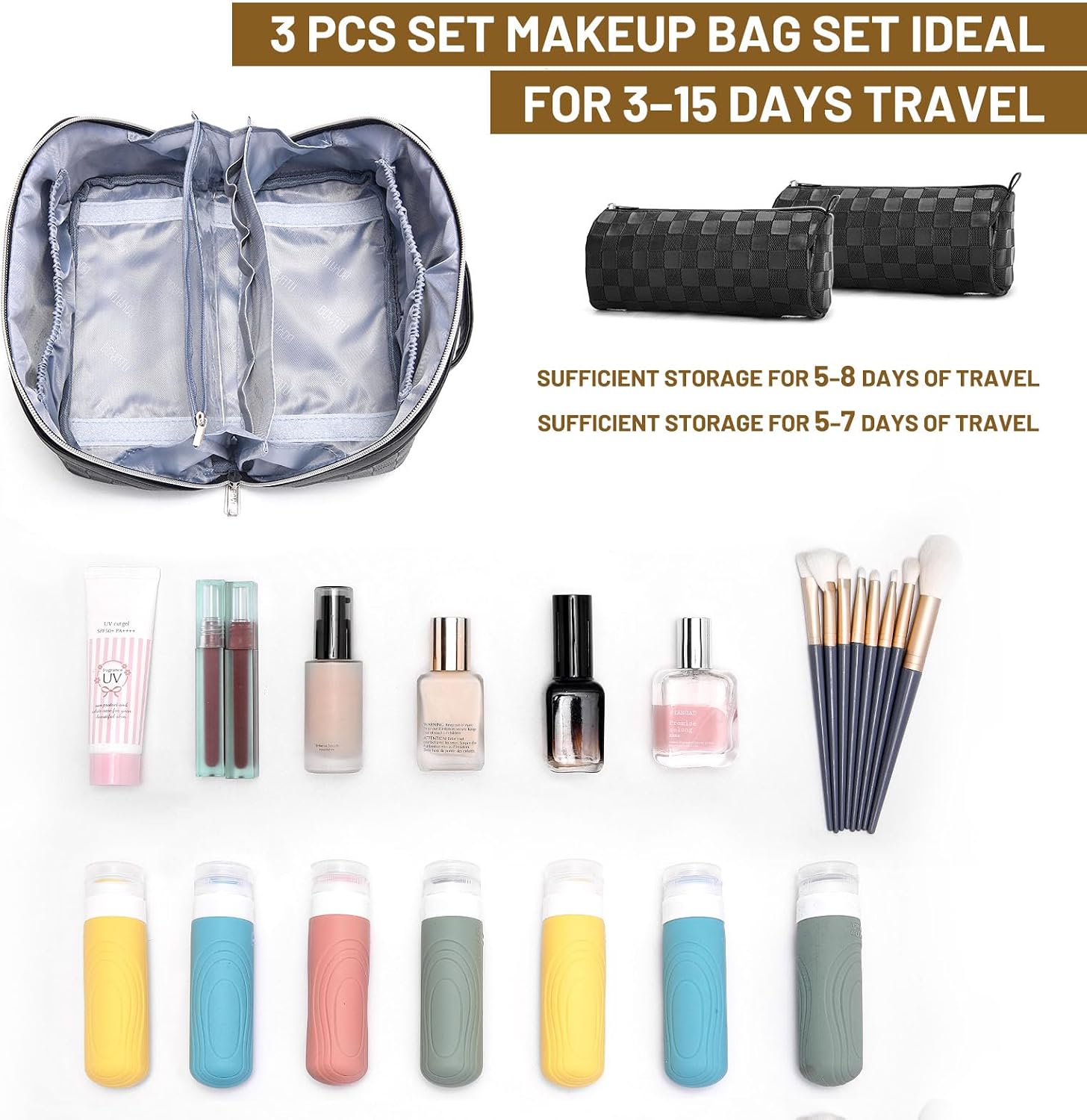 Thumbnail 3 de BOYATU Travel Makeup Bag 9.25in