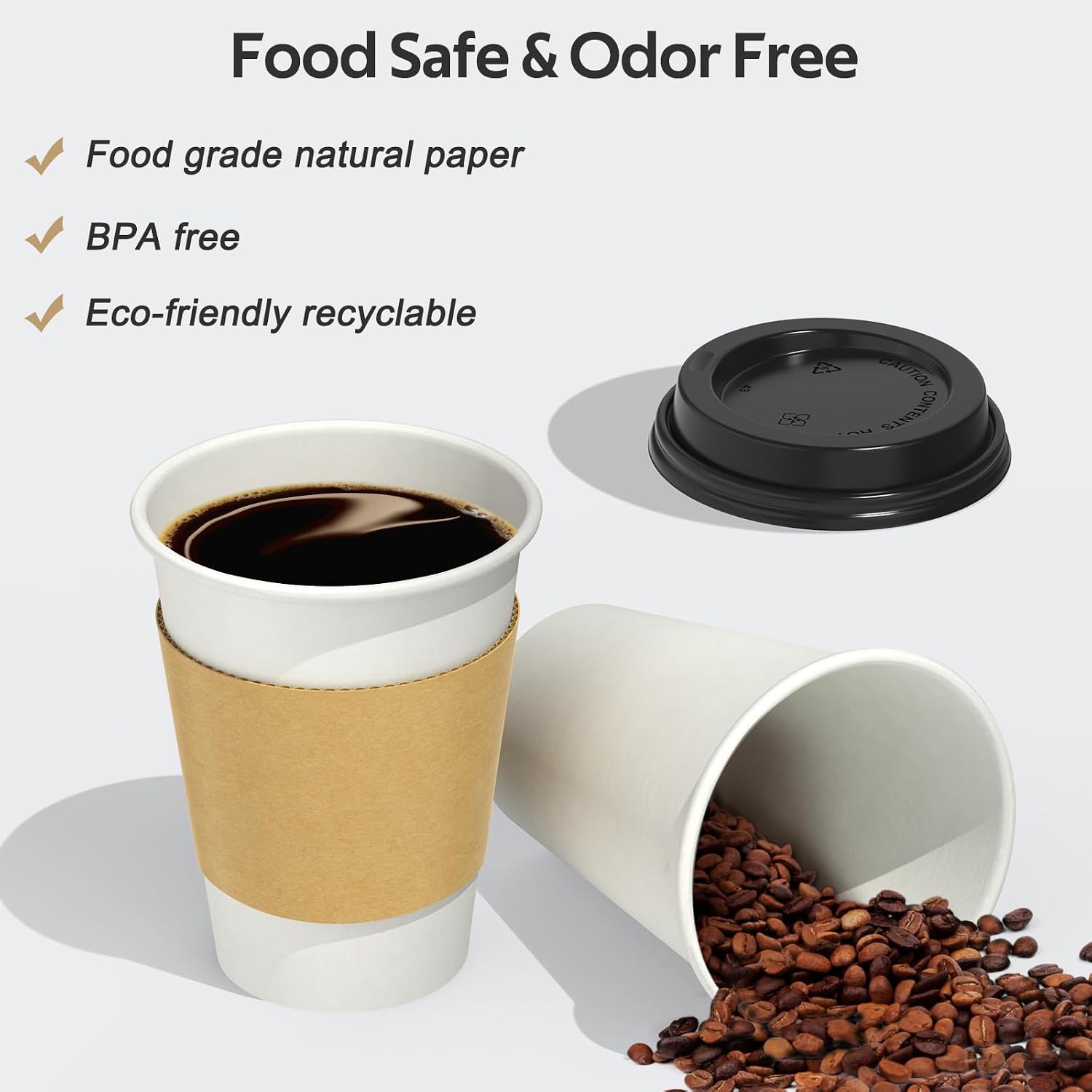 Thumbnail 4 de Dealusy 12 oz Disposable Coffee Cups