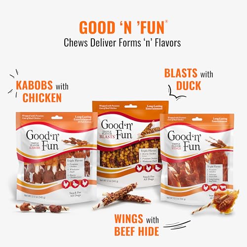 Thumbnail 8 de Good 'n' Fun Roll Long-Lasting Dog Treat for Large Dogs, 6 Count