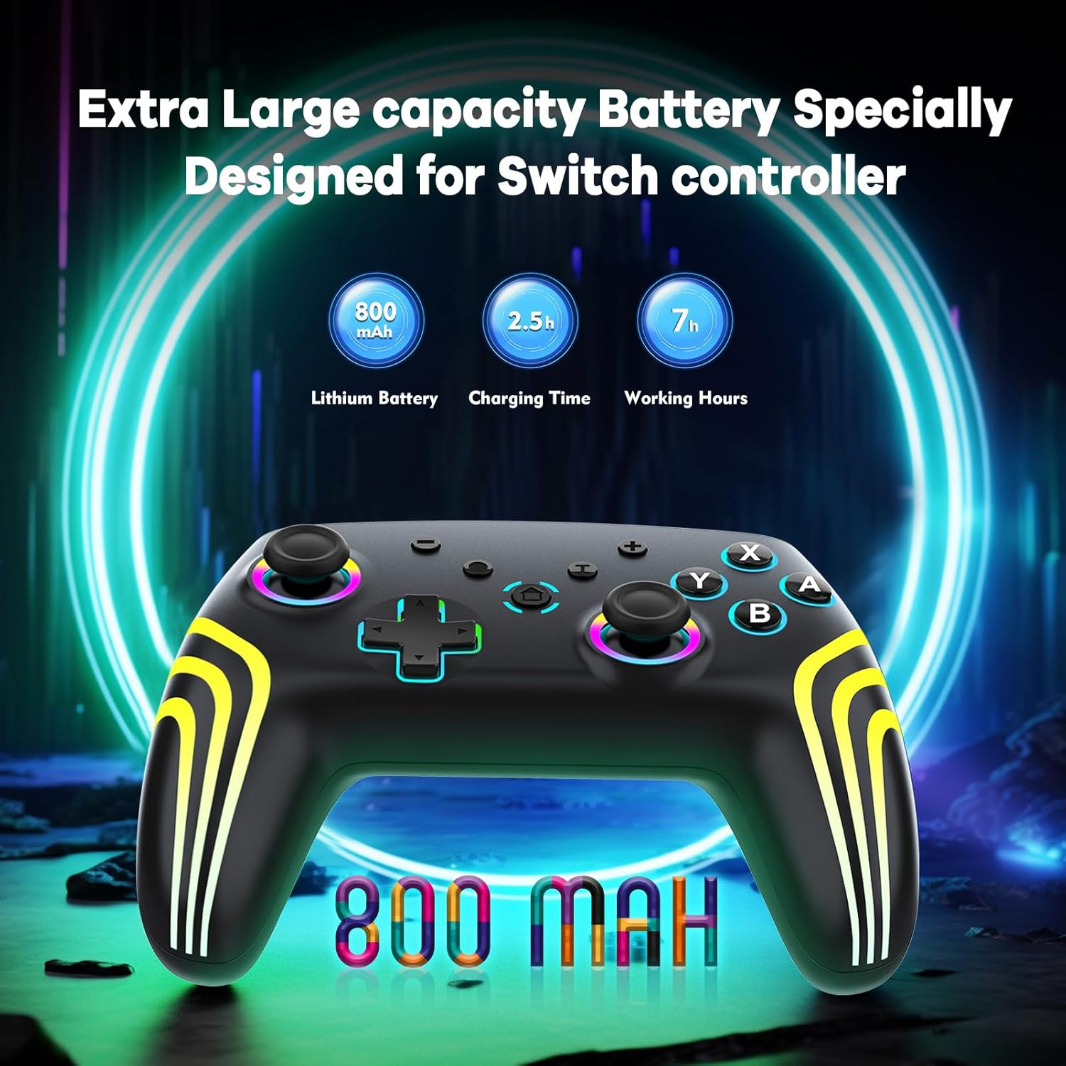 Thumbnail 5 de MYSTILUCK Wireless Pro Controller 800 mAh