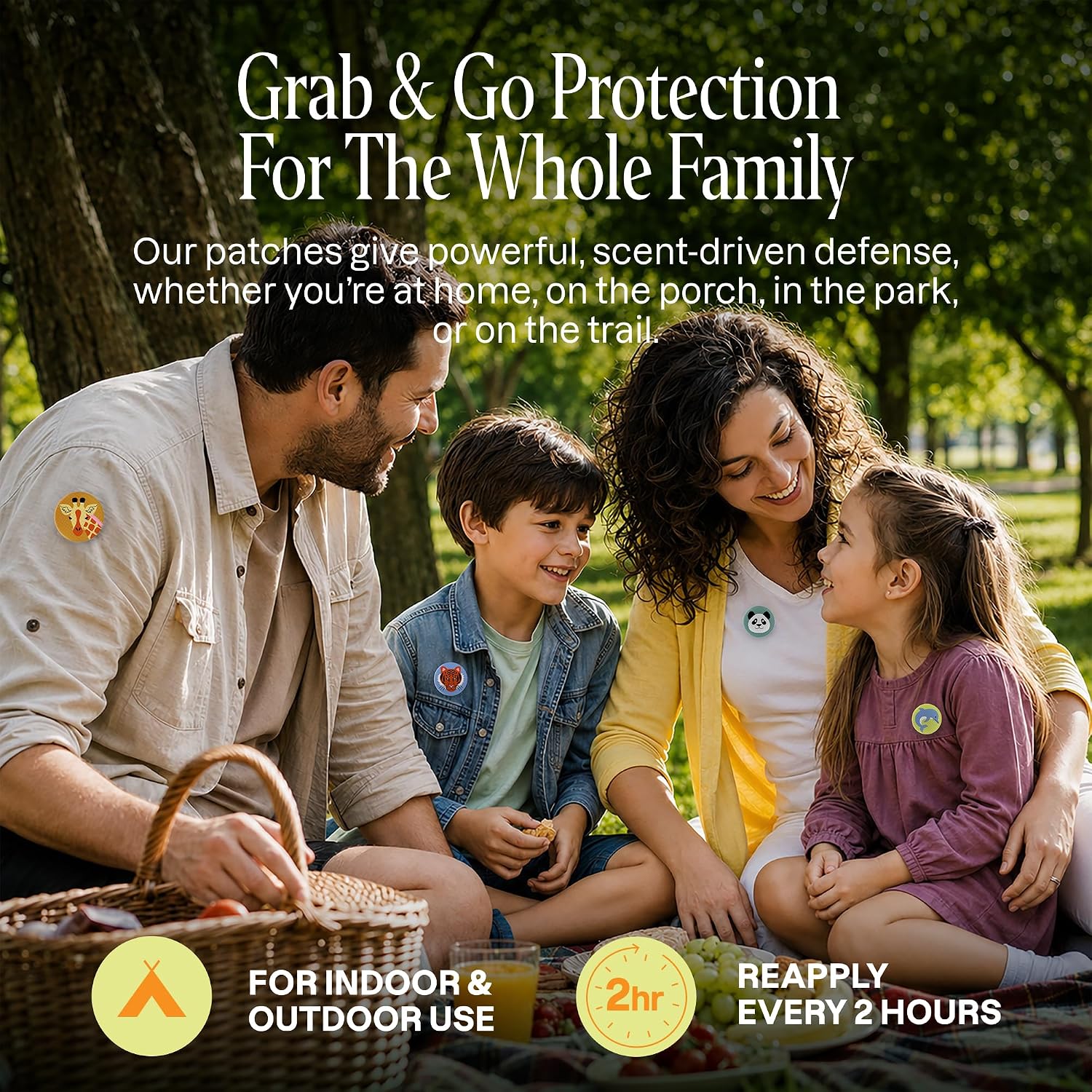 Thumbnail 5 de Cliganic CL-GA-006-90 Mosquito Repellent Stickers, 90-Pack, Plant-Based Oils