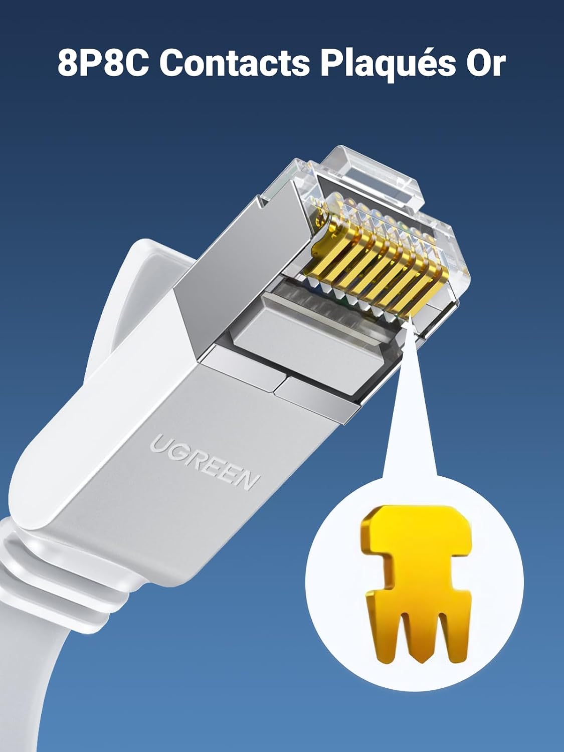 Detalle de UGREEN Câble Ethernet RJ45 Cat 6 30 m