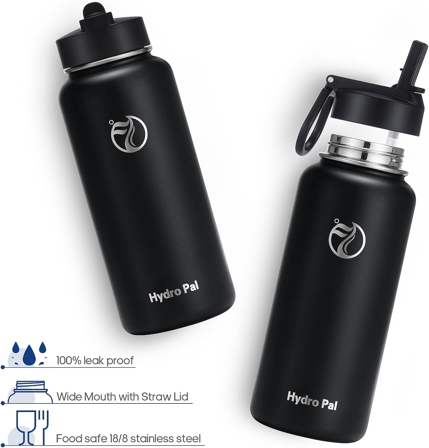 Thumbnail 5 de HydroPal Vacuum Insulated Water Bottle 1200ml 📧