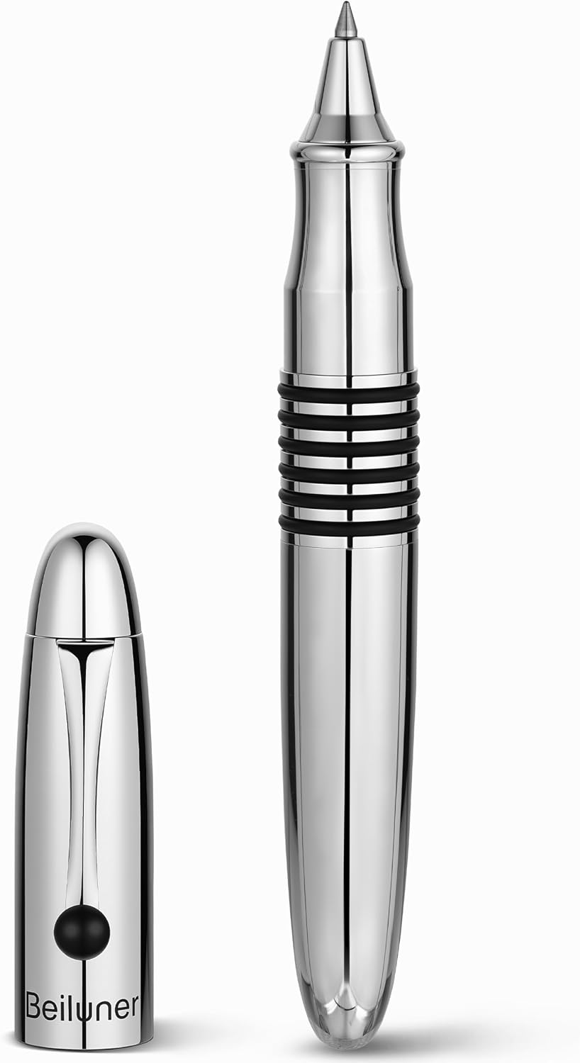 Detalle de BEILUNER 320 BL-320-CR rollerpen van messing met chroomafwerking