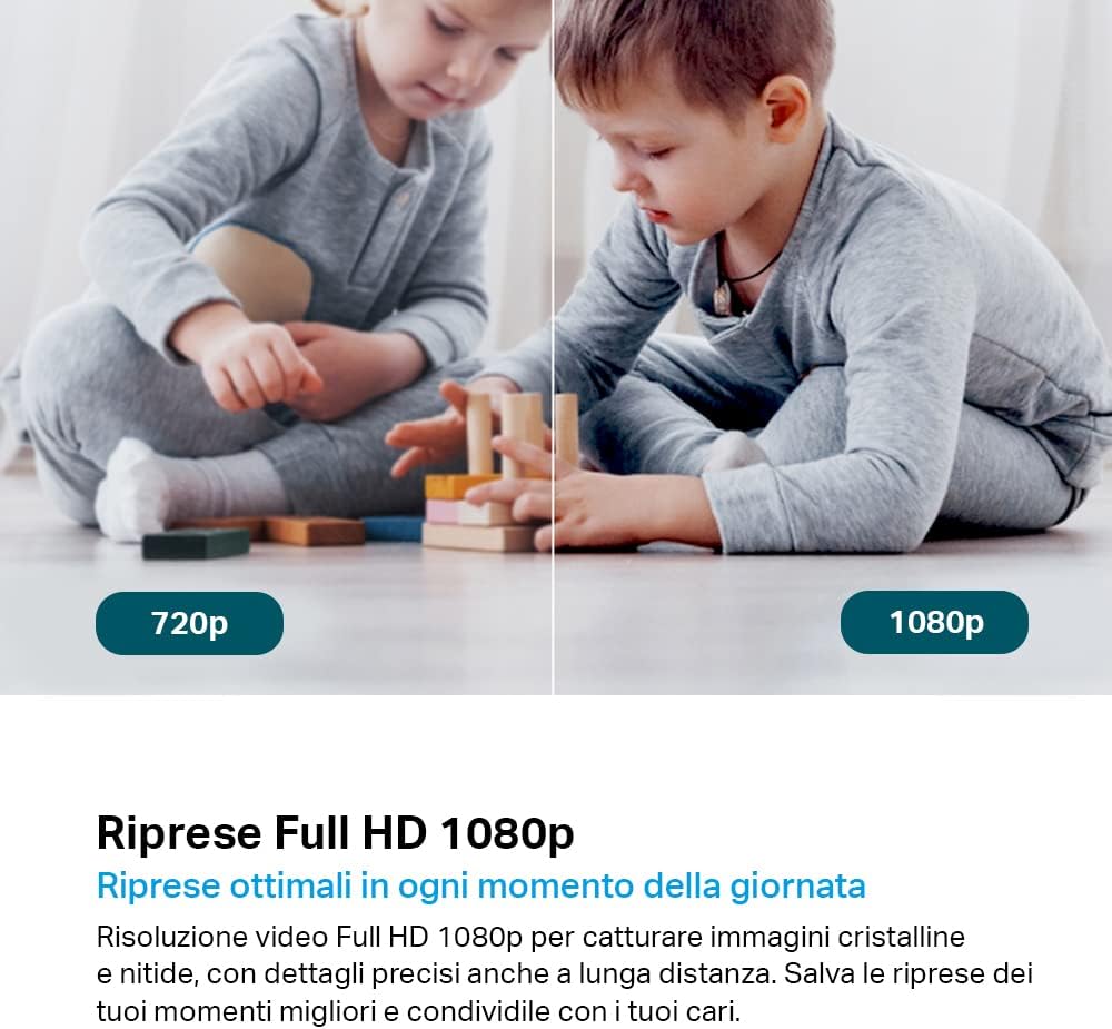 Thumbnail 2 de Tapo C200 Telecamera Wi‑Fi interna FHD: visione notturna, 360° e audio bidirezionale
