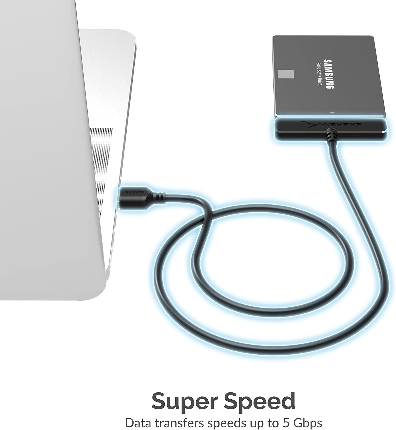 Detalle de SABRENT SATA to USB 3.2 Adapter for 2.5" HDD/SSD (EC-SSHD)