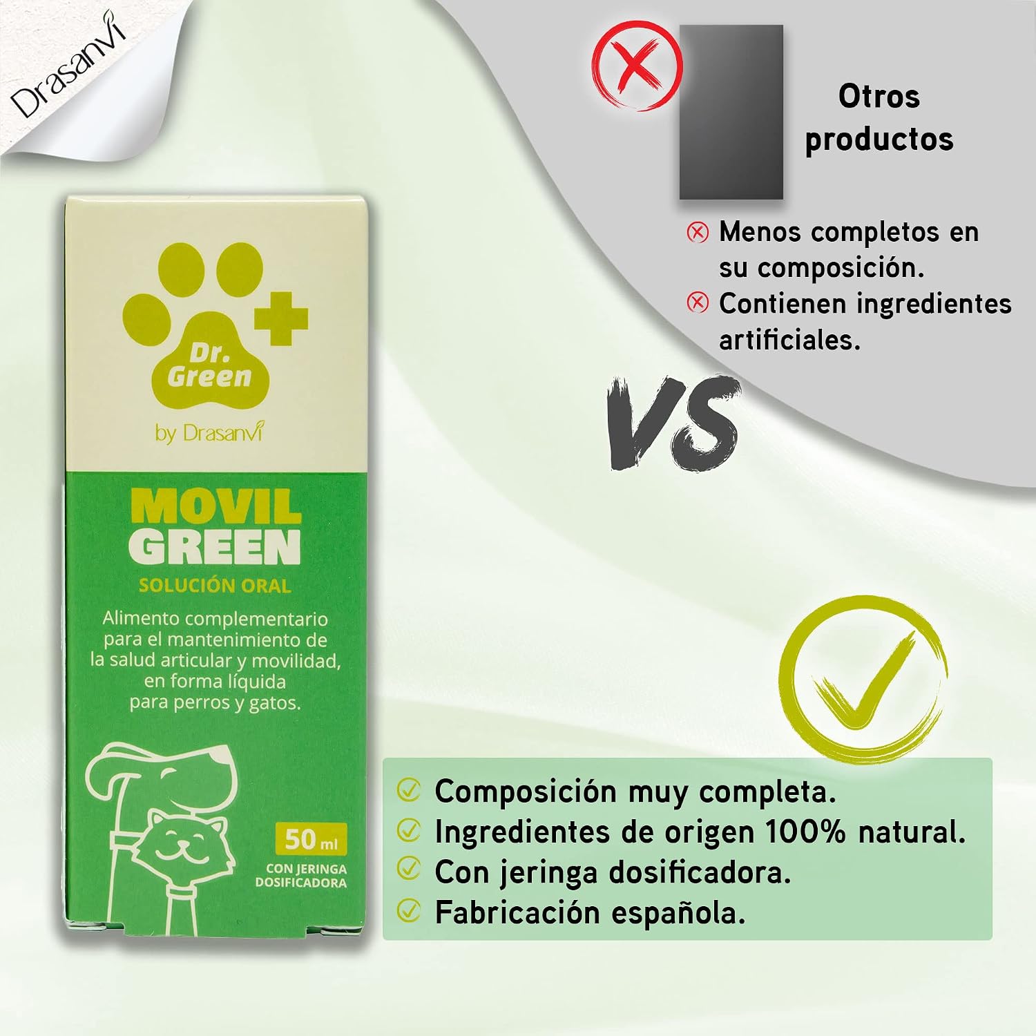 Thumbnail 5 de DR Green MOVILGREEN SOLUCION Oral 50ML para mascotas 🐾