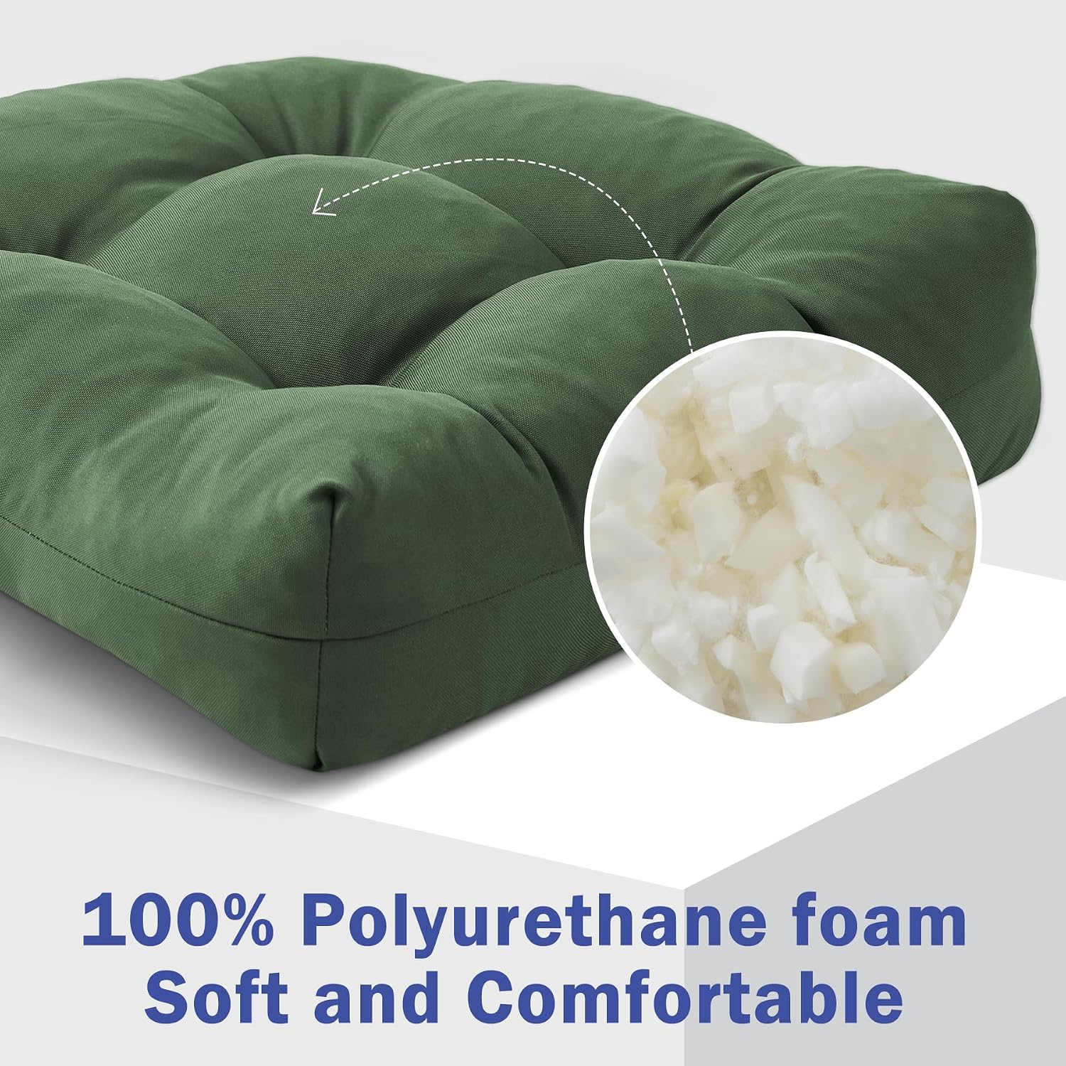 Detalle de IPYNBAP Outdoor Chair Cushions 17x17+4”