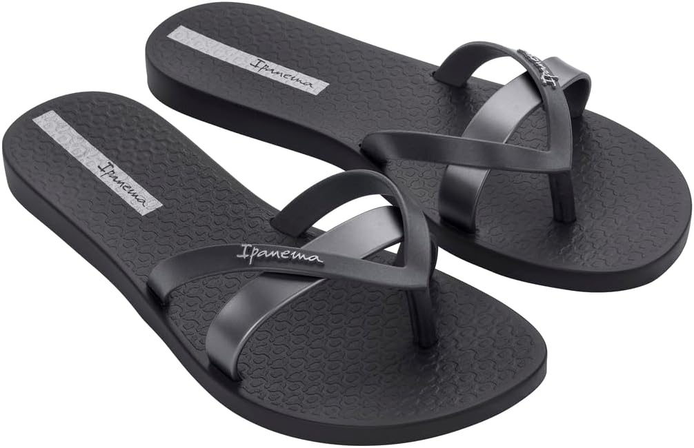 Detalle de Ipanema Kirei Fem SandaleFemme – Noir/Argenté