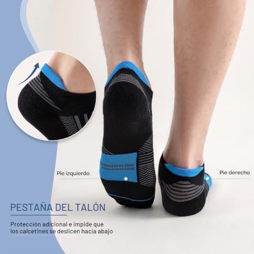 Thumbnail 4 de Niofind Calcetines Tobilleros de Algodón para Hombre y Mujer, 6 pares 43-46